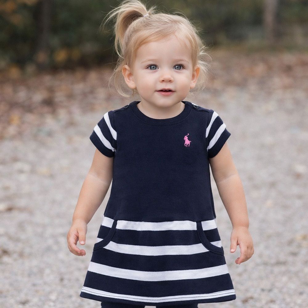 Ralph Lauren Knit Striped Mod Dress